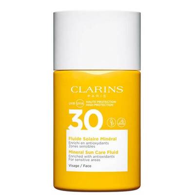 Clarins Mineral Sun Care Fluid SPF 30 for Face 30 ml Güneş Kremi - 1