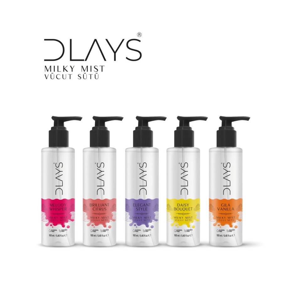 Dlays Brillant Citrus Milky Mist 160 ml Kadın Vücut Sütü - 3