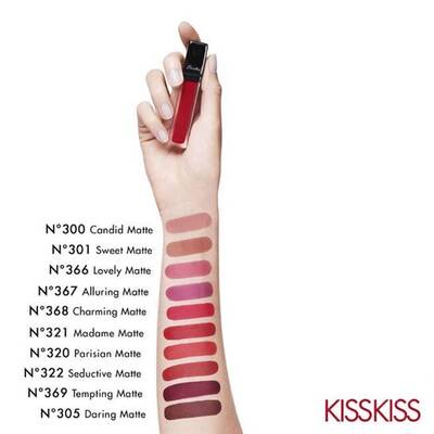 Guerlain KissKiss Liquid Lipstick L369 Tempting Matte Likit Ruj - 3