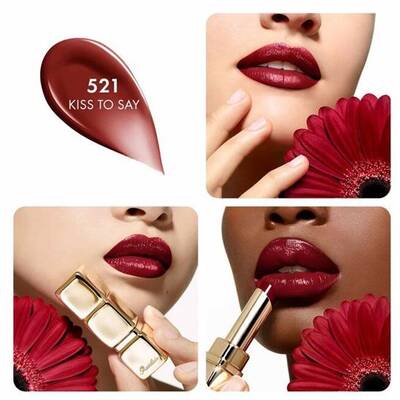 Guerlain KissKiss Shine Bloom 521 Kiss To Say Ruj - 2