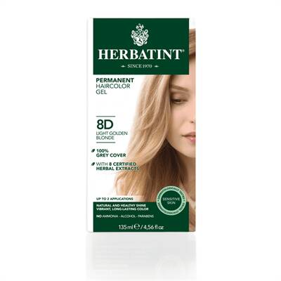 Herbatint 8D Blond Clair Dore Açık Altın Sarısı Saç Boyası - 1